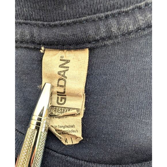 Vintage Corsair F4U WW2 Plane Gildan T Shirt Medium Blue - Picture 7 of 9